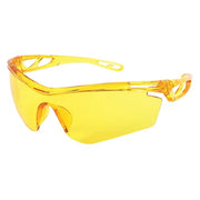 Checklite (CL4), Safety Glasses, Duramass Hard Coat, Polycarbonate Lens, Amber Frame, Frameless
