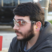 Checklite (CL4), Safety Glasses, Duramass Hard Coat, Polycarbonate Lens, Clear Frame, Frameless