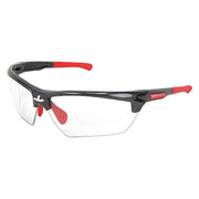 Dominator DM3, Safety Glasses, Anti-Fog & Anti-Scratch, Clear Lens, Gun Metal Gray Frame