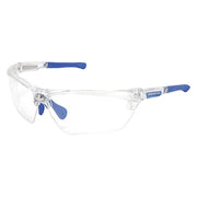DM3, Safety Glasses, Anti-Fog & Anti-Scratch, Clear Lens, Clear Frame, Half-Frame