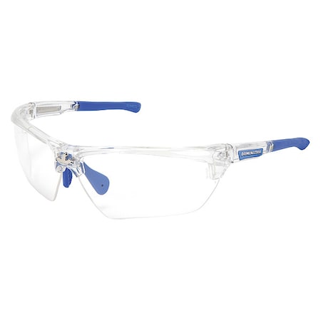 DM3, Safety Glasses, Anti-Fog & Anti-Scratch, Clear Lens, Clear Frame, Half-Frame