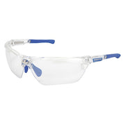 Dominator (DM3), Safety Glasses, Duramass Hard Coat, Polycarbonate Lens, Clear Frame, Half Frame
