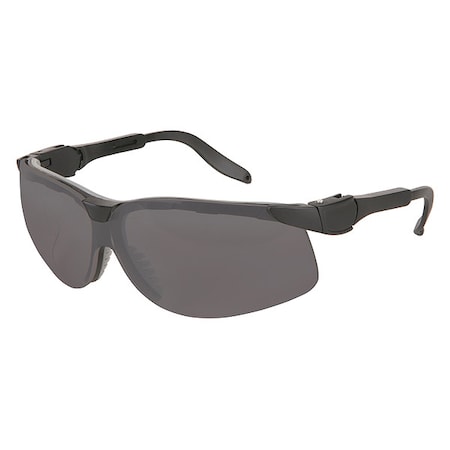 Klondike (KD5), Safety Glasses, Anti-Fog, Gray Lens, Black Frame, Half-Frame