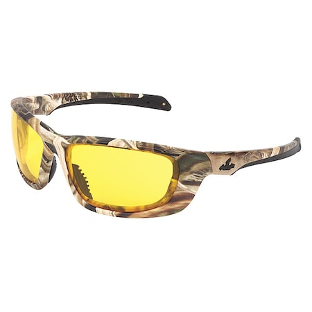 Mossy Oak(R)/UD, Safety Glasses, Anti-Fog, Amber Lens, Camo Frame, Full-Frame, Polarized