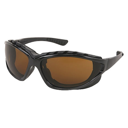 Swagger (RP3), Safety Glasses, Anti-Fog, Brown Lens, Black Frame, Full-Frame
