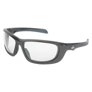 Swagger (UD1), Safety Glasses, MAX6 Anti-Fog, Clear Lens, Gray Frame, Full-Frame