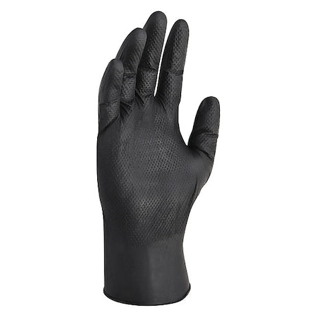 KleenGuard Kraken Grip, Disposable Gloves, 6 mil Palm , Nitrile, Powder-Free, 2XL, 90 PK, Black