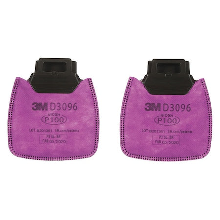 Filter, D3000, Magenta, Push to Connect, 3M(TM) Secure Click(TM) Facepieces