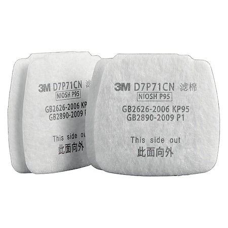 Filter, D7000, White, Push to Connect, 3M(TM) Secure Click(TM) D8000 Series Cartridges