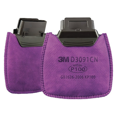 Filter, D3000, Magenta, Push to Connect, 3M(TM) Secure Click(TM) Facepieces
