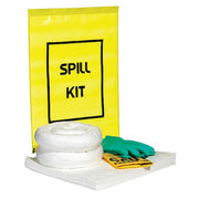 Spill Kit, 4 gal Volume Absorbed per Kit, Bag, Yellow, 16