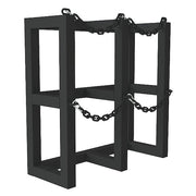 Gas Cylinder Rack,Steel Tubing,12" D