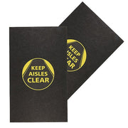 Entrance Mat, Polypropylene, 1/8 in Thick, Black, 3 ft W x 5 ft L