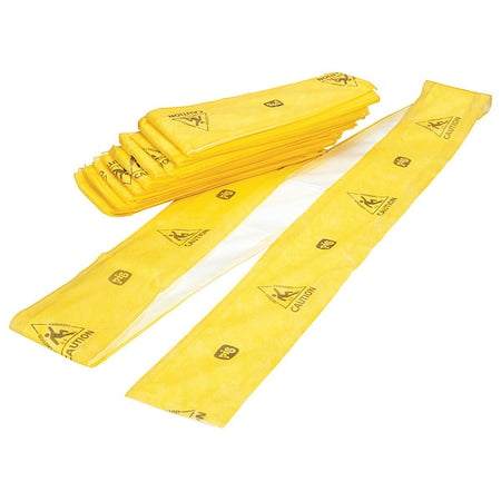 Sorbent Strip, 26 gal, 5 in x 120 in, Universal, Yellow, 10 PK