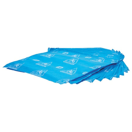 Sorbent Pad, 10 gal, 14 in x 14 in, Universal, Blue, 10 PK