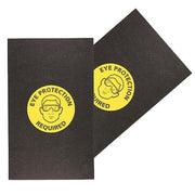 Entrance Mat, Polypropylene, 1/8 in Thick, Black, 3 ft W x 5 ft L