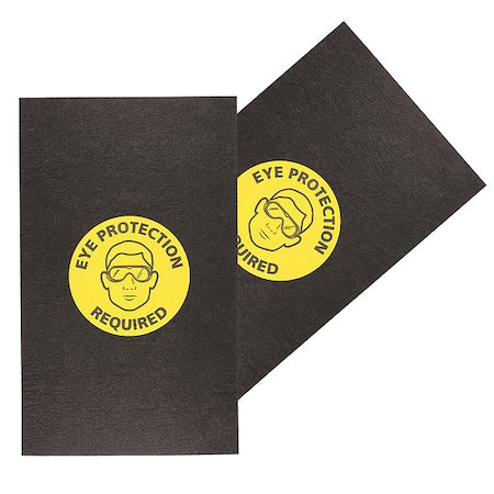 Entrance Mat, Polypropylene, 1/8 in Thick, Black, 3 ft W x 5 ft L