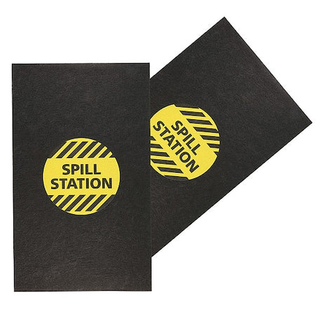 Entrance Mat, Polypropylene, 1/8 in Thick, Black, 3 ft W x 5 ft L