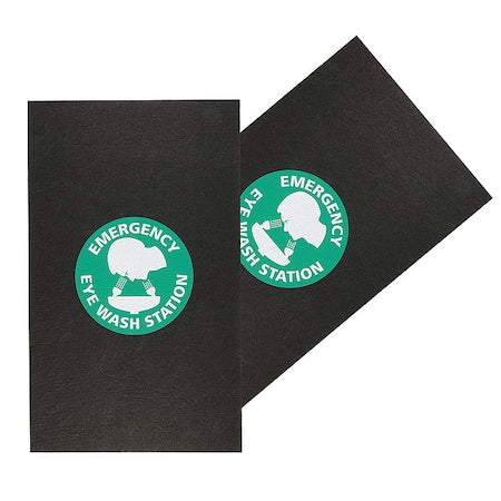 Entrance Mat, Polypropylene, 1/8 in Thick, Black, 3 ft W x 5 ft L