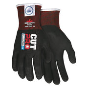 Cut-Resistant Gloves, Cut Level A4 ,Dipped ,Foam Nitrile ,Sandy ,S 12 PK
