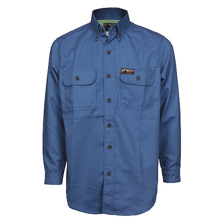 Flame-Resistant Collared Shirt,4XL Size