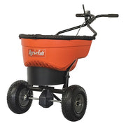 130 lbs Cap Broadcast Spreader For Fertilizer/Grass Seed/Ice Melt, Up to 4 ft Spread, Fixed T Handle