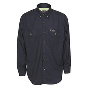 Men's Flame-Resistant Collared Shirt, 8.9 cal/sq cm, 2XL, Inherent Blend and Treated Cotton