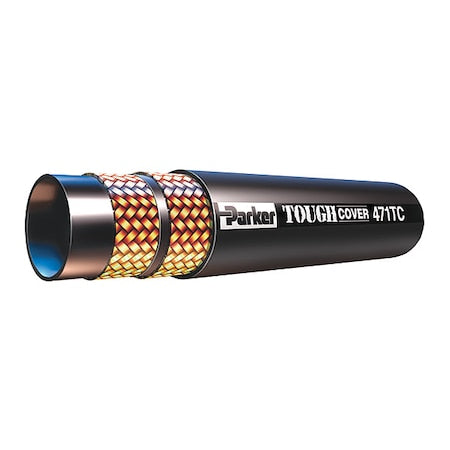 Hydraulic Hose,1" I.D.,150 ft. L,Black