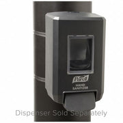 Dispenser Pole Bracket,Gray,6"H