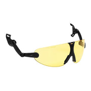 3M, Clip-On Eyewear Anti-Fog & Anti-Scratch, Amber Lens, Amber Frame, Attaches to 3M Hard Hats