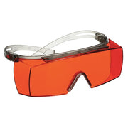 SecureFit 3700, Safety Glasses, Anti-Scratch, Orange Lens, Gray Frame, Frameless