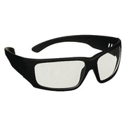 Maxim Elite 1000, Safety Glasses, Scotchgard Anti-Fog & Anti-Scratch, I/O Gray Lens, Black Frame