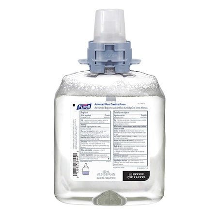 Hand Sanitizer,Cartridge,Foam,550mL,PK4