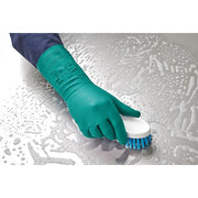 AlphaTec(R) 37-300 Chemical Resistant Gloves, Nitrile, 310 mm L, 0.2 mm, Green, 8, 1 PR