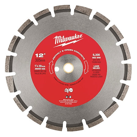 12 in. Segmented Asphalt and Green Concrete Cutting Blade