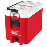 16 qt Packout Hard Sided Compact Cooler, Up to 3 Days Ice Retention, Red/White