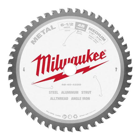 6 1/2 in. 48 Tooth Metal Cutting Circular Saw Blade (5/8 in. Arbor)
