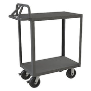 Cart, Steel, 3,600 lb Load Capacity, 2 Shelves, 42 1/4 in L, 24 1/4 in W, 43 1/2 in H