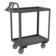 Cart, Steel, 1,200 lb Load Capacity, 2 Shelves, 54 1/4 in L, 24 1/4 in W, 43 6/8 in H