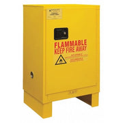 Flammable Safety Storage Cabinet, 12 gal, 1 Shelves, Steel, 23 in W x 41 in H x 18 in D, Yellow