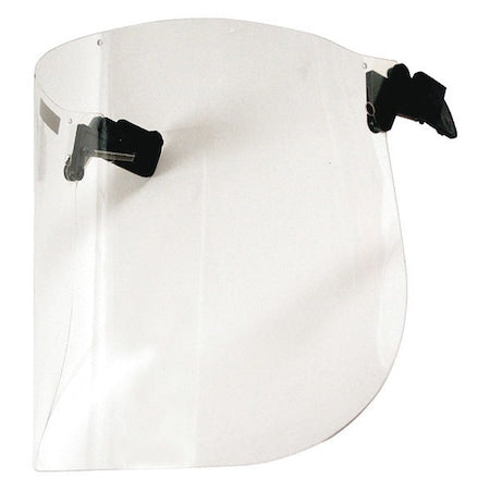 Face Shield, Clear Visor, 8 1/4 in Height, Click and Go Suspension