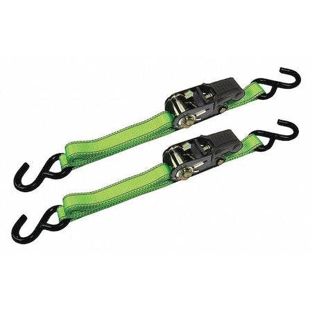 Ratchet Tie Downs,1" x 8 ft.