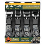 Ratchet Tie Downs,1" x 8 ft.
