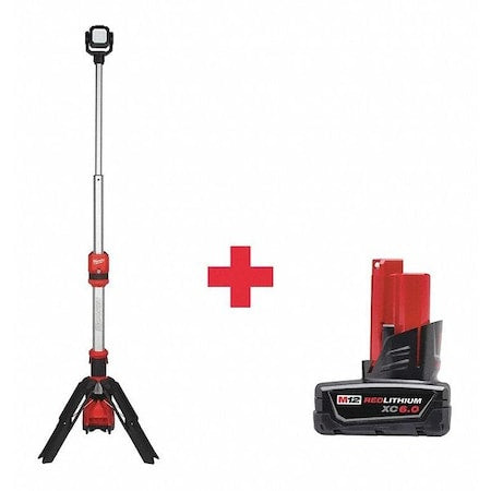 CordlessTripodLight,Battery Incl,5 3/4"L