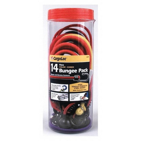 Bungee Cords,Assortment,14 pcs.