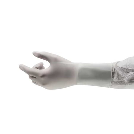 Cleanroom Gloves, ISO 5 ISO Class, Nitrile, 12 in L, White, L, 1000 PK