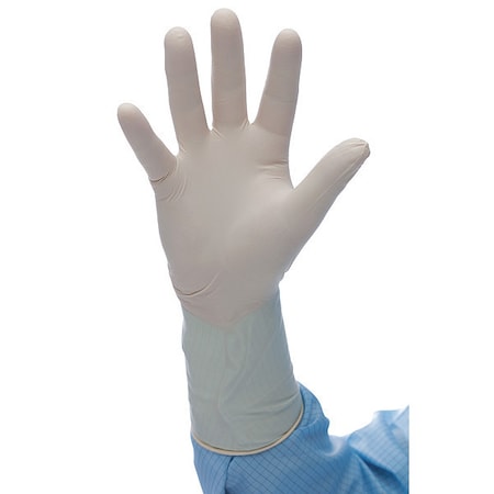 Cleanroom Gloves, ISO 4 ISO Class, Neoprene, 12 in L, Beige, S, 200 PK