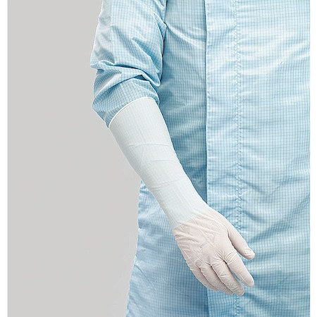Cleanroom Gloves, ISO 4 ISO Class, Nitrile, 16 in L, White, S, 1000 PK