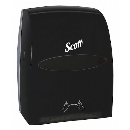 Essential Manual Hard Roll Towel Dispenser (46253), Black, 12.63" x 16.13" x 10.2" (Qty 1)