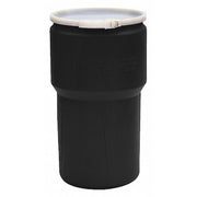 Open Head Poly Drum,w/Lock Ring,14 gal., 14 gal, High-Density-Polyethylene